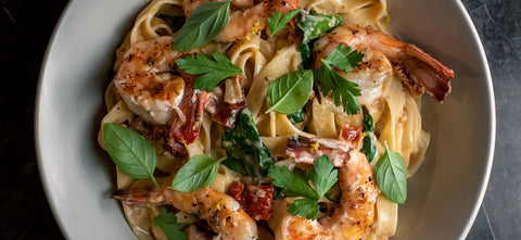 Pasta Toscana con Camarones